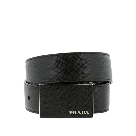 prada mens belts nylon nero black gunmetal 2c5340|Prada Belts for Men .